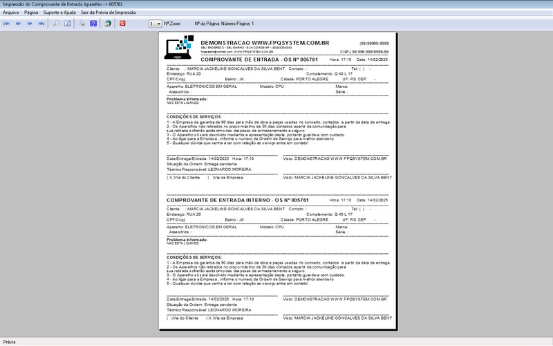 Programa OS Assist�ncia T�cnica 5.0 Plus